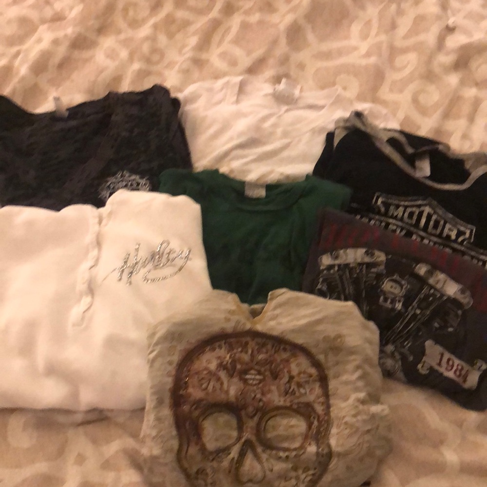 Lot of 6 Harley Davidson Shirts, Medium
